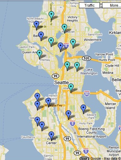 Thumbnail of map showing UCL branch locations